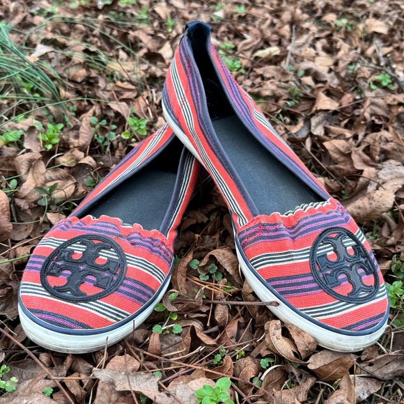 Tory Burch Multicolor Striped Flats - Picture 4 of 12